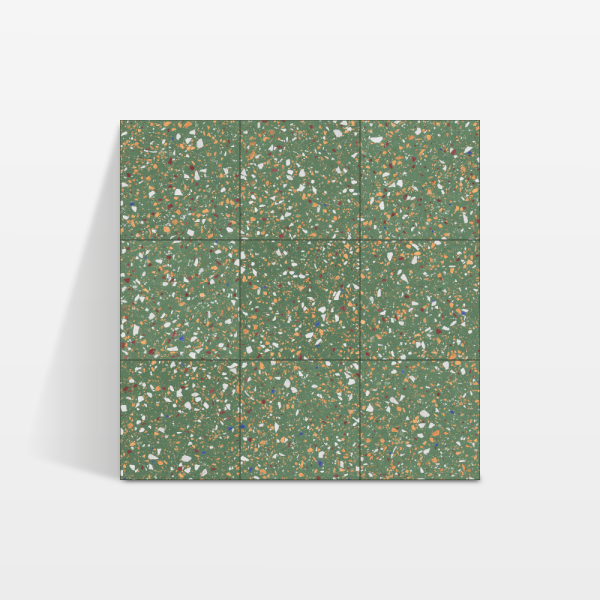 Terrazzo Green Natural 60x60