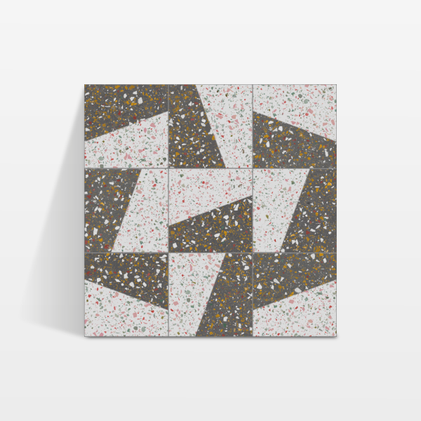Terrazzo Stamp Natural 60x60