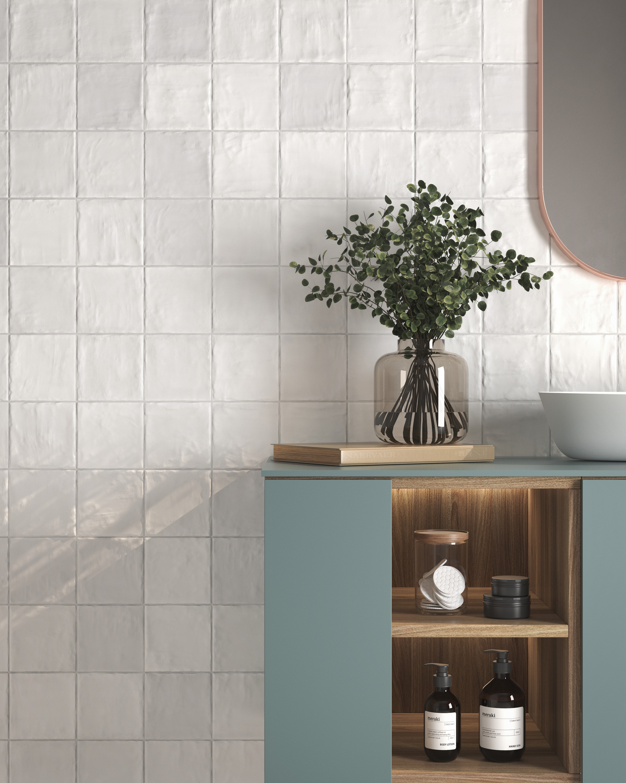 Riad Blanco 12,5x12,5 Muestra 3 | amb riad blanco 125x125 Riad Blanco 12,5x12,5 Muestra - Imagen 3