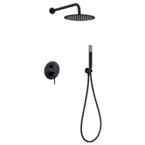 Conjunto de Ducha Empotrada Monomando Monza - Negro mate