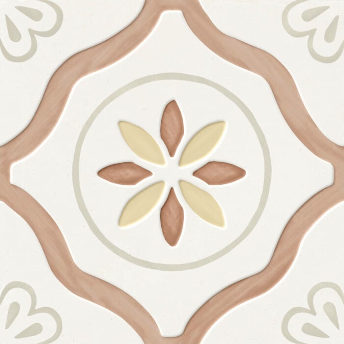 Llevant Yellow Flower LT 22,3x22,3 5 | llevant clay petals lt azulejo Llevant Yellow Flower LT 22,3x22,3 - Image 5