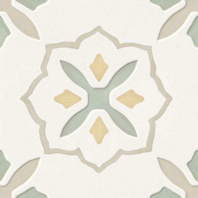 Llevant Yellow Flower LT 22,3x22,3 6 | llevant taupe cross lt azulejo Llevant Yellow Flower LT 22,3x22,3 - Image 6