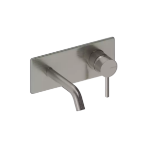 Grifo Loop Monomando Cromo Caño Embellecedor Rectangular 18 cm - Niquel cepillado