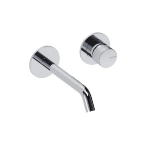 Monomando de Lavabo Mural Loop K Cromo 14 cm - Cromo brillo