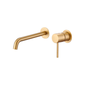 Monomando de Lavabo Empotrado Monza - Oro cepillado
