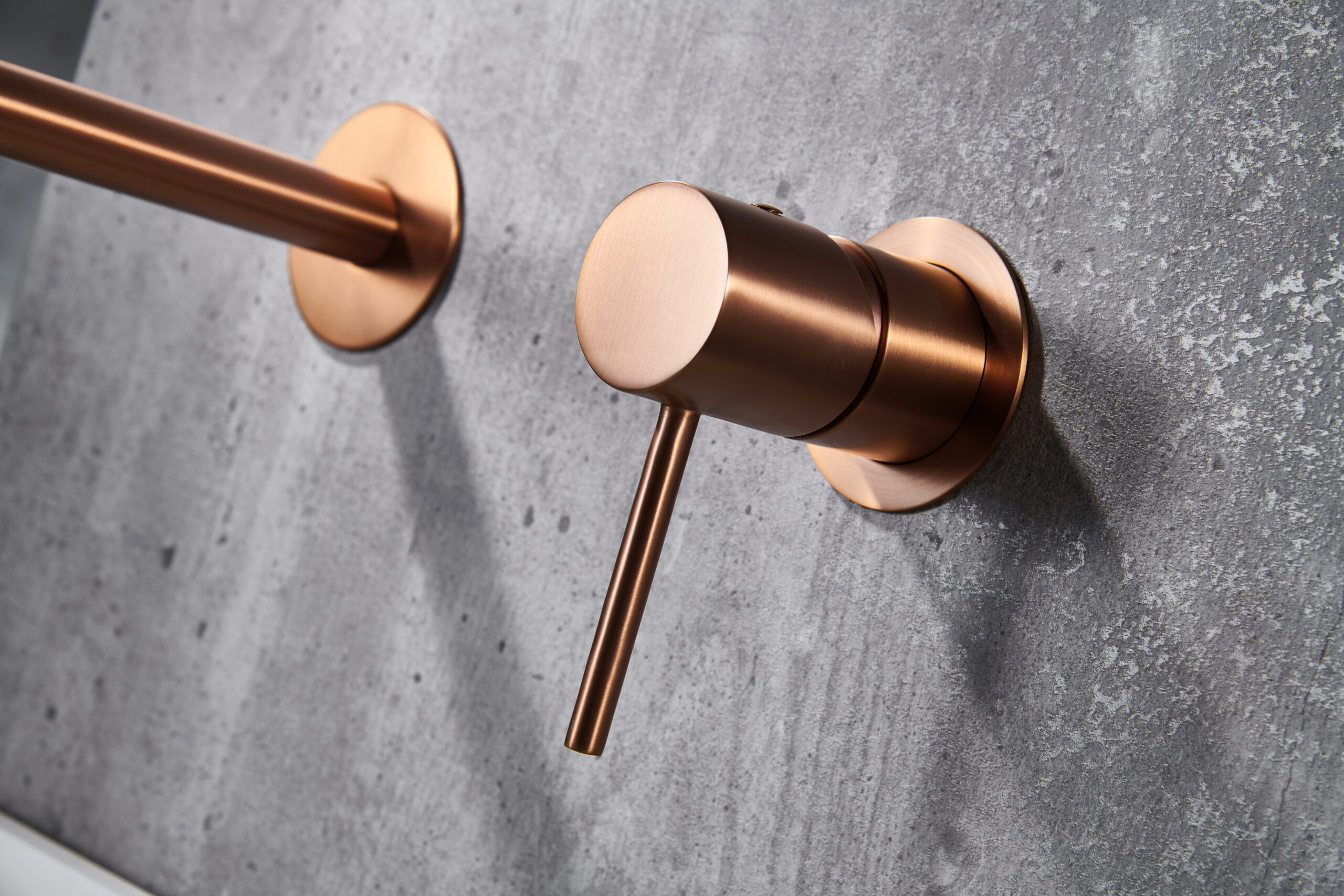 Monomando de Lavabo Empotrado Monza Oro Rosa Cepillado 3 | Amatile Monomando de Lavabo Empotrado Monza Oro Rosa Cepillado - Imagen 3