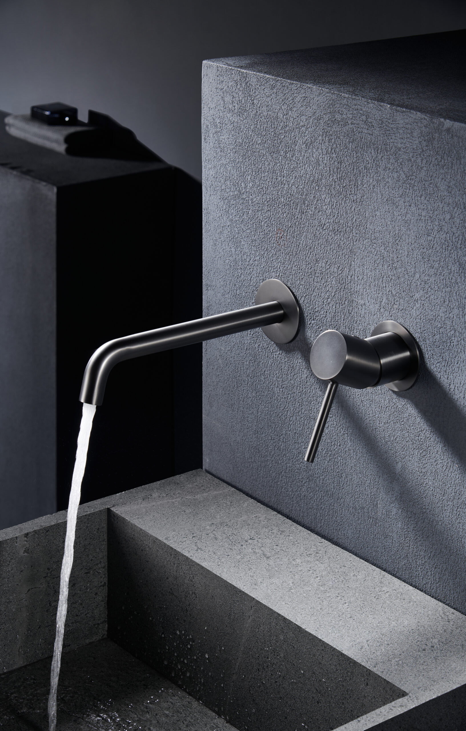 Monomando de Lavabo Empotrado Monza Black Gun Metal 3 | Amatile Monomando de Lavabo Empotrado Monza Black Gun Metal - Imagen 3