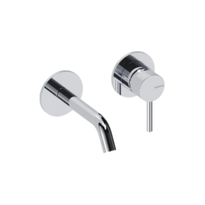 Monomando de Lavabo Mural Loop Cromo 14 cm