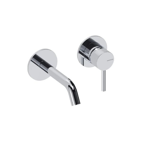 Monomando de Lavabo Mural Loop Cromo 14 cm 1 | monomando lavabo mural cromo loop sanycces 14 1 1 Monomando de Lavabo Mural Loop Cromo 14 cm